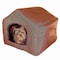 Pet Adobe Pet Adobe Cozy Cottage House Shaped Pet Bed - Brown 19x18.5x17 519573LQB - alternate 1